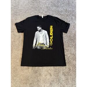 Romeo Santos Golden Tour Concert Graphic Unisex Tee T Shirt Extra Large XL Black